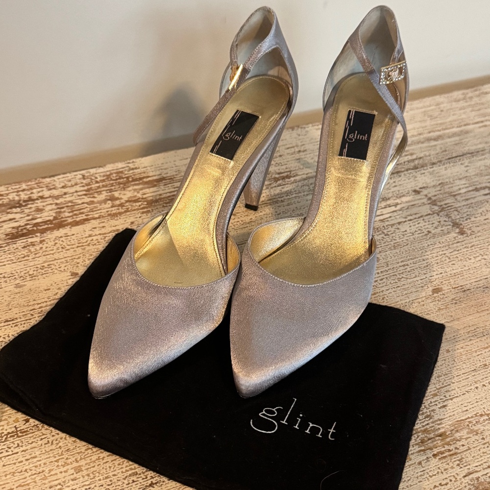 Silver Formal Dress Shoes | Size 10
